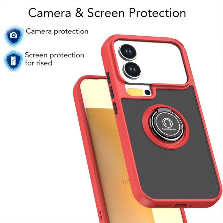 For Xiaomi 17 Pro Q Shadow 1 Series TPU + PC Phone Case with Ring