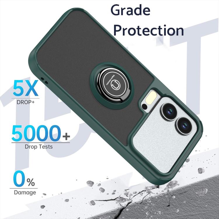 For Xiaomi 17 Pro Q Shadow 1 Series TPU + PC Phone Case with Ring