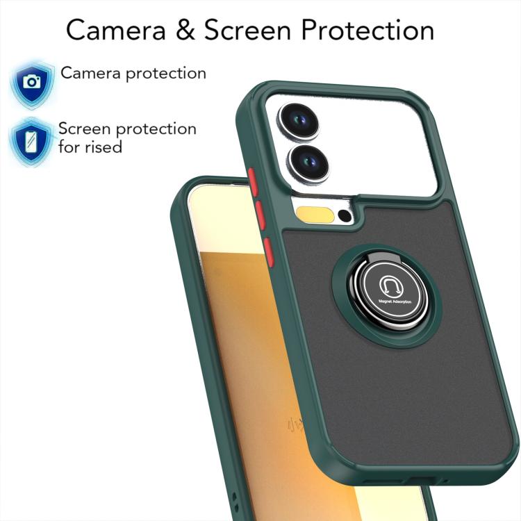 For Xiaomi 17 Pro Q Shadow 1 Series TPU + PC Phone Case with Ring