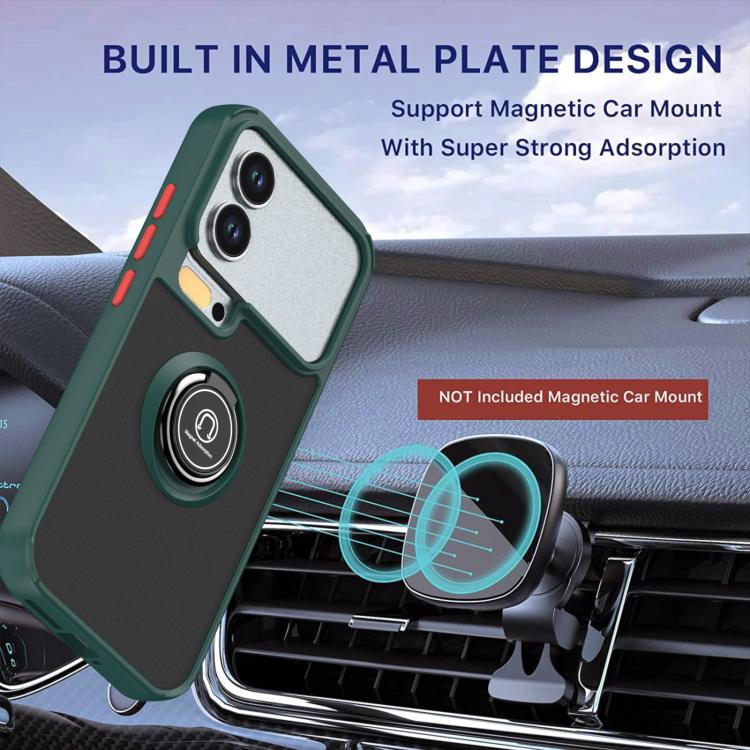 For Xiaomi 17 Pro Q Shadow 1 Series TPU + PC Phone Case with Ring