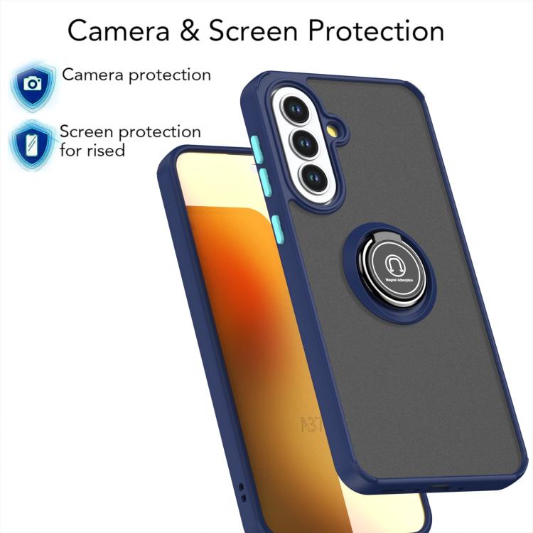 For Samsung Galaxy A37 5G Q Shadow 1 Series TPU + PC Phone Case with Ring