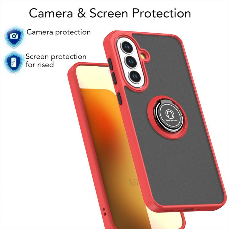 For Samsung Galaxy A37 5G Q Shadow 1 Series TPU + PC Phone Case with Ring