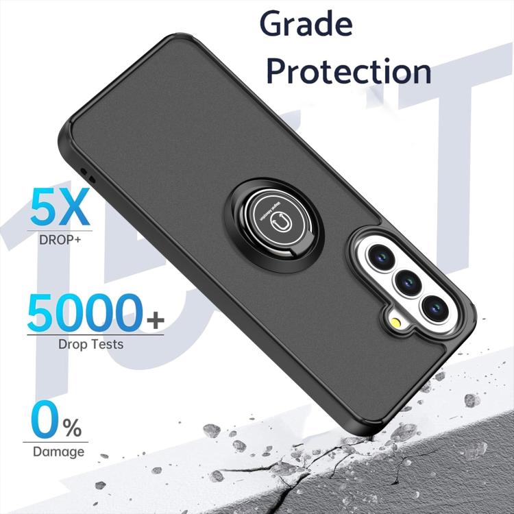 For Samsung Galaxy A57 5G Q Shadow 1 Series TPU + PC Phone Case with Ring