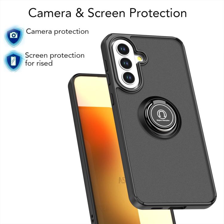 For Samsung Galaxy A57 5G Q Shadow 1 Series TPU + PC Phone Case with Ring