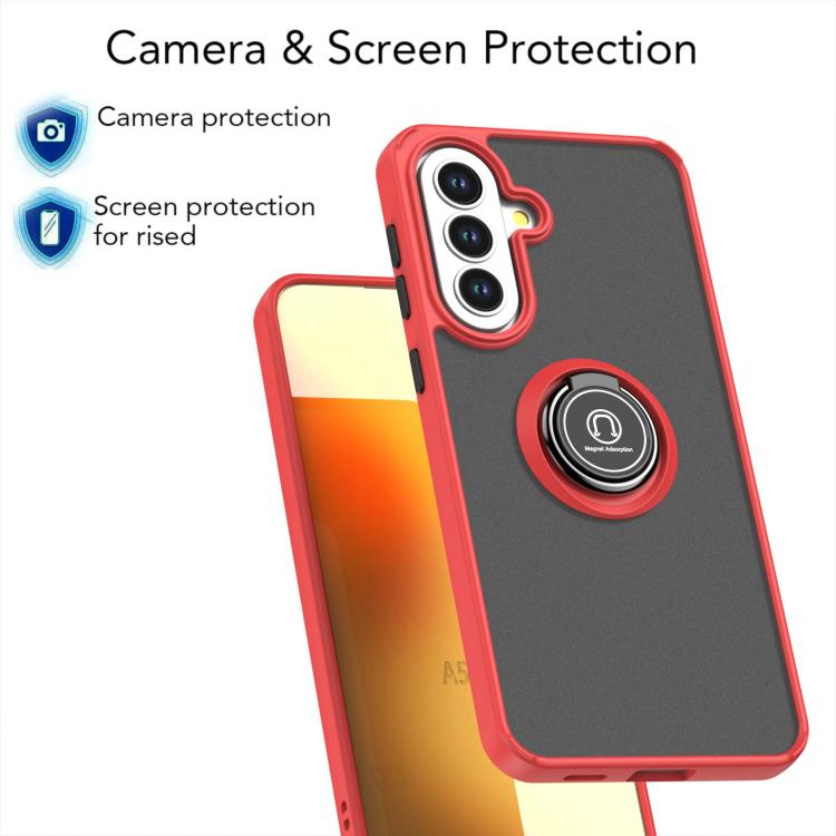 For Samsung Galaxy A57 5G Q Shadow 1 Series TPU + PC Phone Case with Ring