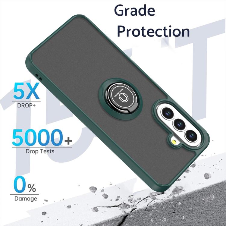 For Samsung Galaxy A57 5G Q Shadow 1 Series TPU + PC Phone Case with Ring