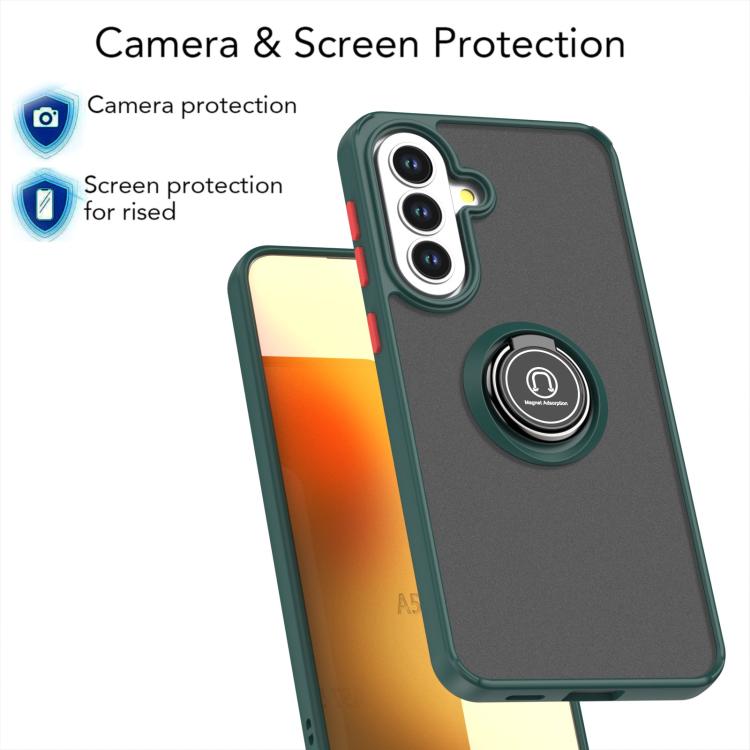 For Samsung Galaxy A57 5G Q Shadow 1 Series TPU + PC Phone Case with Ring