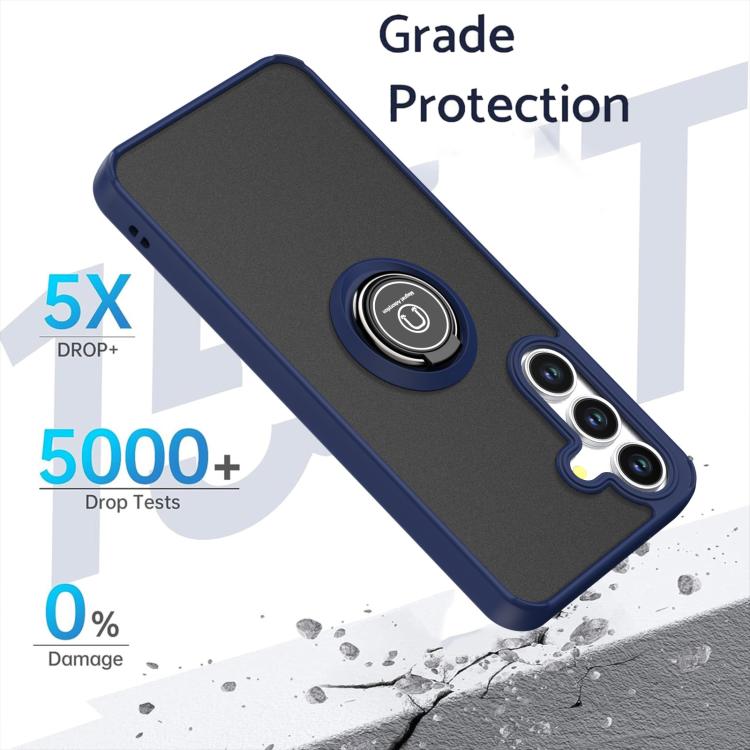 For Samsung Galaxy S25 FE 5G Q Shadow 1 Series TPU + PC Phone Case with Ring
