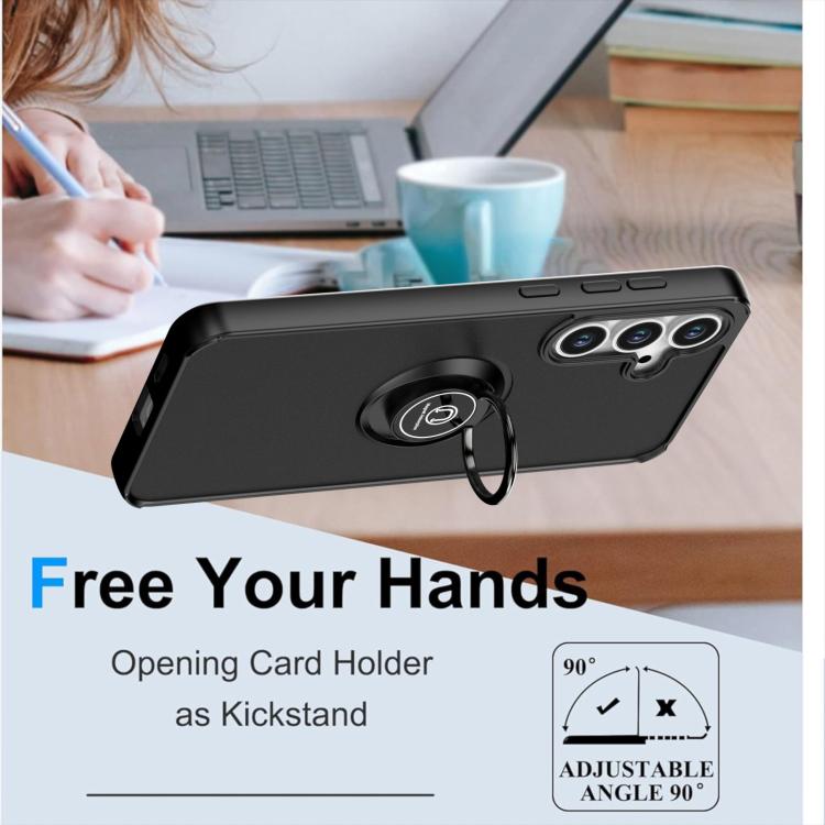 For Samsung Galaxy S25 FE 5G Q Shadow 1 Series TPU + PC Phone Case with Ring