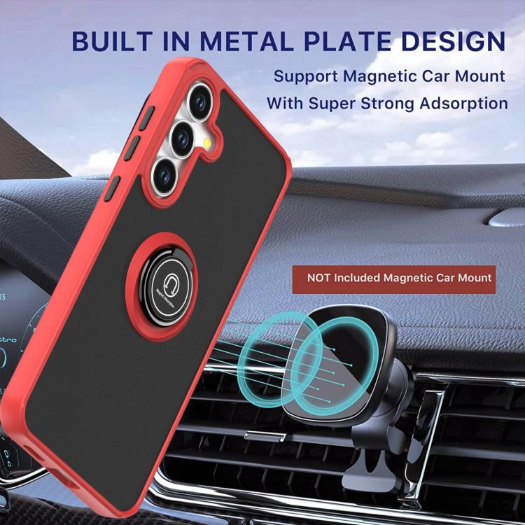 For Samsung Galaxy S25 FE 5G Q Shadow 1 Series TPU + PC Phone Case with Ring