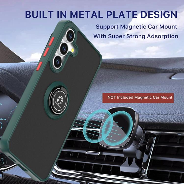 For Samsung Galaxy S25 FE 5G Q Shadow 1 Series TPU + PC Phone Case with Ring