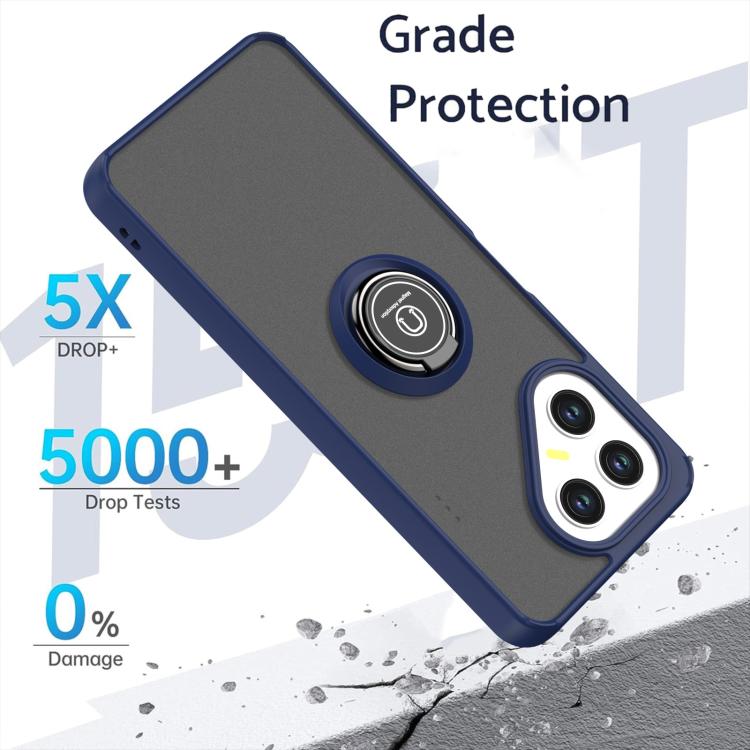 For Tecno Pova 7 5G Q Shadow 1 Series TPU + PC Phone Case with Ring