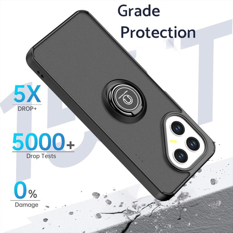 For Tecno Pova 7 5G Q Shadow 1 Series TPU + PC Phone Case with Ring