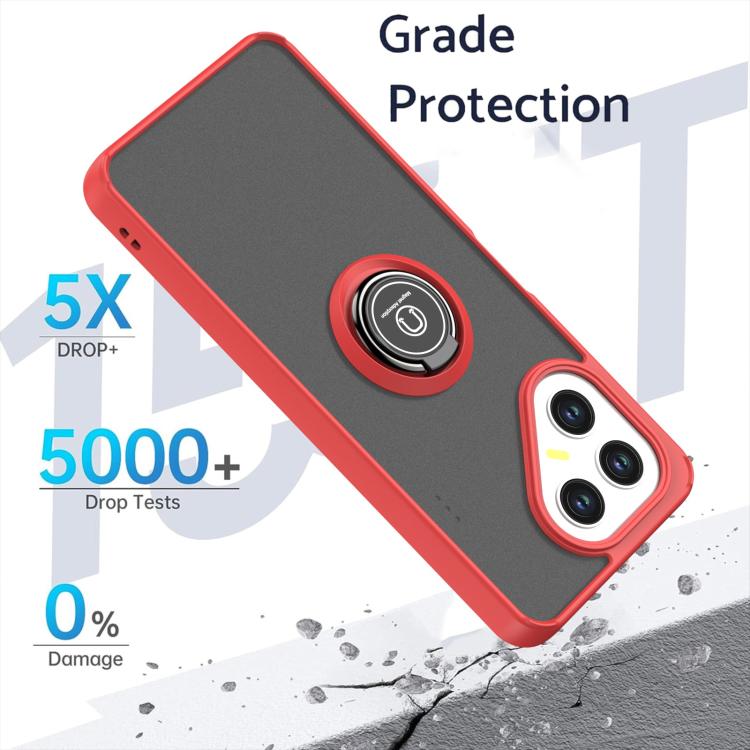 For Tecno Pova 7 5G Q Shadow 1 Series TPU + PC Phone Case with Ring