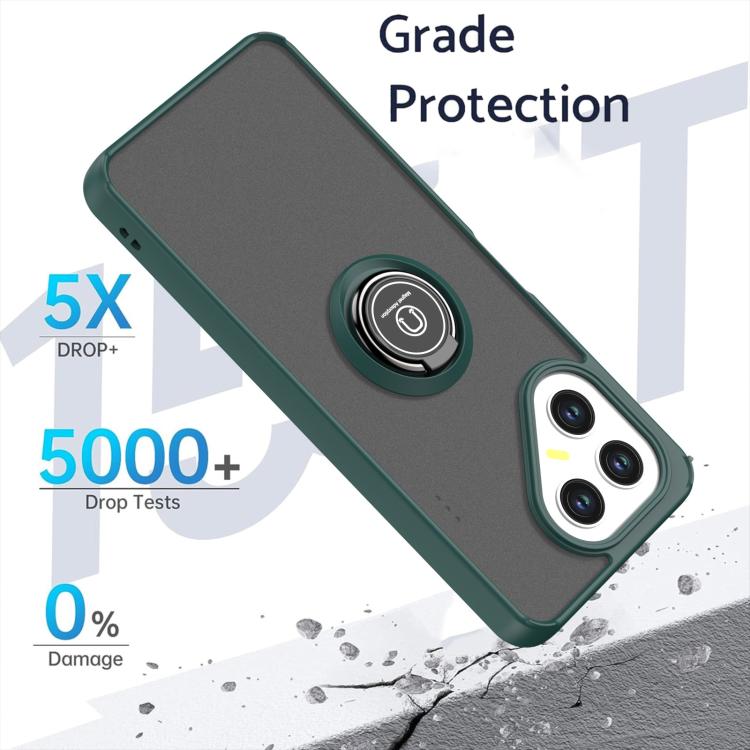 For Tecno Pova 7 5G Q Shadow 1 Series TPU + PC Phone Case with Ring