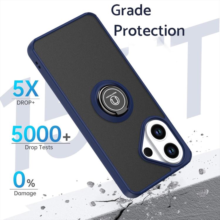 For vivo V60 Lite 5G / 4G Q Shadow 1 Series TPU + PC Phone Case with Ring