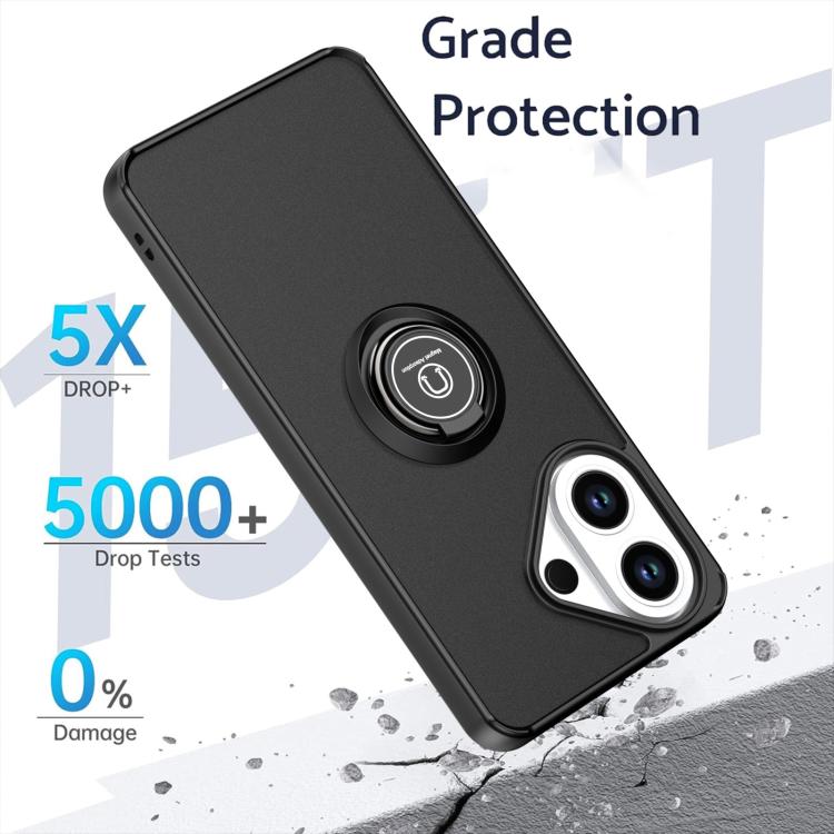 For vivo V60 Lite 5G / 4G Q Shadow 1 Series TPU + PC Phone Case with Ring