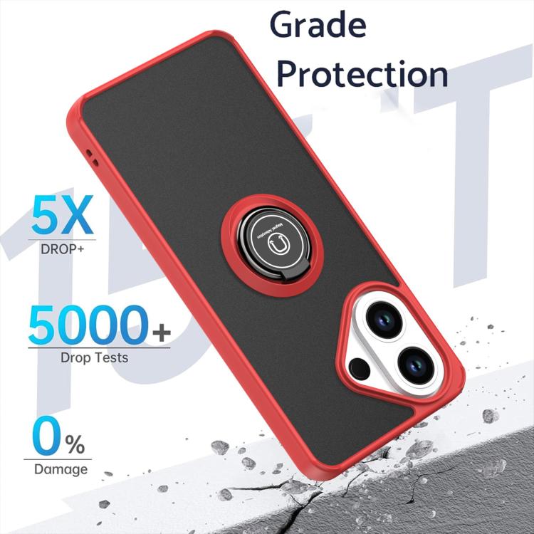 For vivo V60 Lite 5G / 4G Q Shadow 1 Series TPU + PC Phone Case with Ring