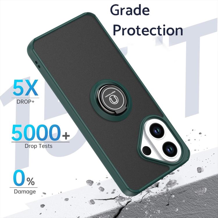 For vivo V60 Lite 5G / 4G Q Shadow 1 Series TPU + PC Phone Case with Ring