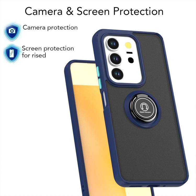 For vivo Y29 4G Q Shadow 1 Series TPU + PC Phone Case with Ring