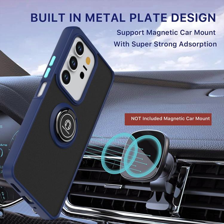 For vivo Y29 4G Q Shadow 1 Series TPU + PC Phone Case with Ring