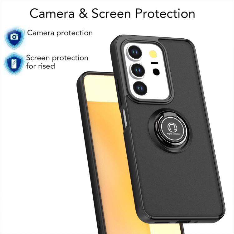 For vivo Y29 4G Q Shadow 1 Series TPU + PC Phone Case with Ring