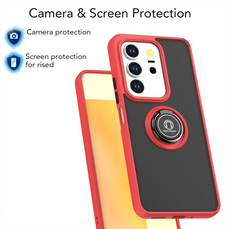 For vivo Y29 4G Q Shadow 1 Series TPU + PC Phone Case with Ring