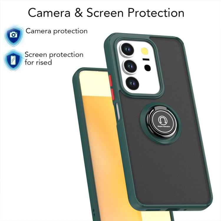 For vivo Y29 4G Q Shadow 1 Series TPU + PC Phone Case with Ring