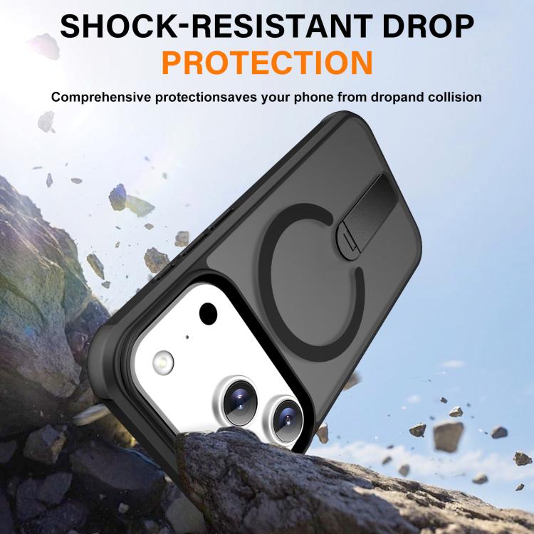 For iPhone 17 Pro Max Fulcrum Standing Bracket MagSafe Phone Case