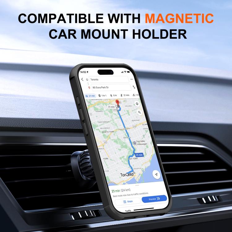 For iPhone 17 Pro Max Fulcrum Standing Bracket MagSafe Phone Case