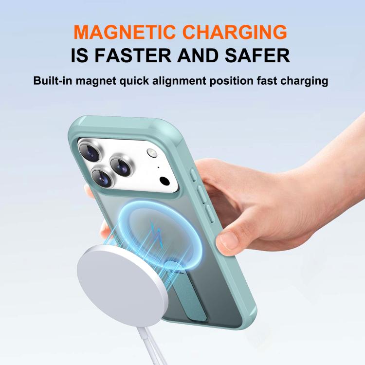 For iPhone 17 Pro Max Fulcrum Standing Bracket MagSafe Phone Case