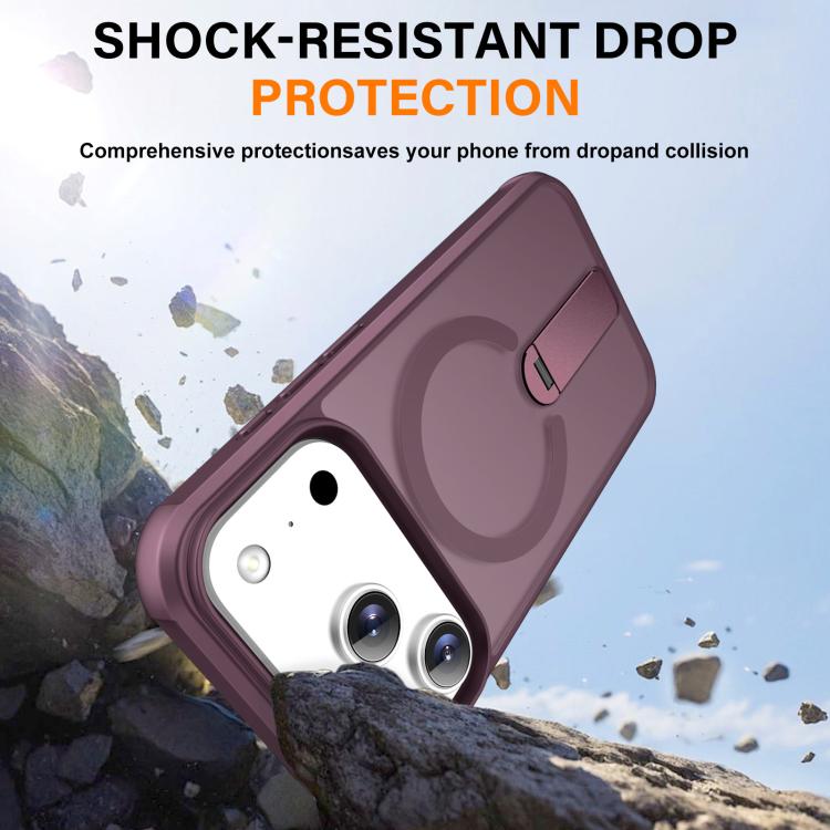 For iPhone 17 Pro Max Fulcrum Standing Bracket MagSafe Phone Case