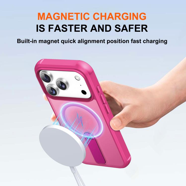 For iPhone 17 Pro Max Fulcrum Standing Bracket MagSafe Phone Case
