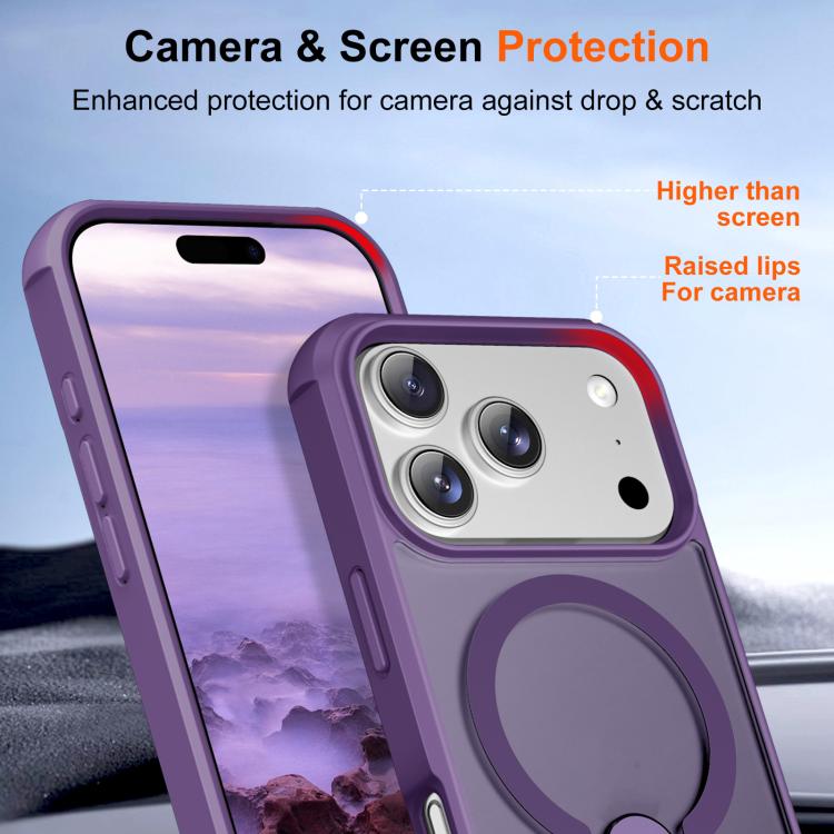For iPhone 17 Pro Max Fulcrum Standing Bracket MagSafe Phone Case