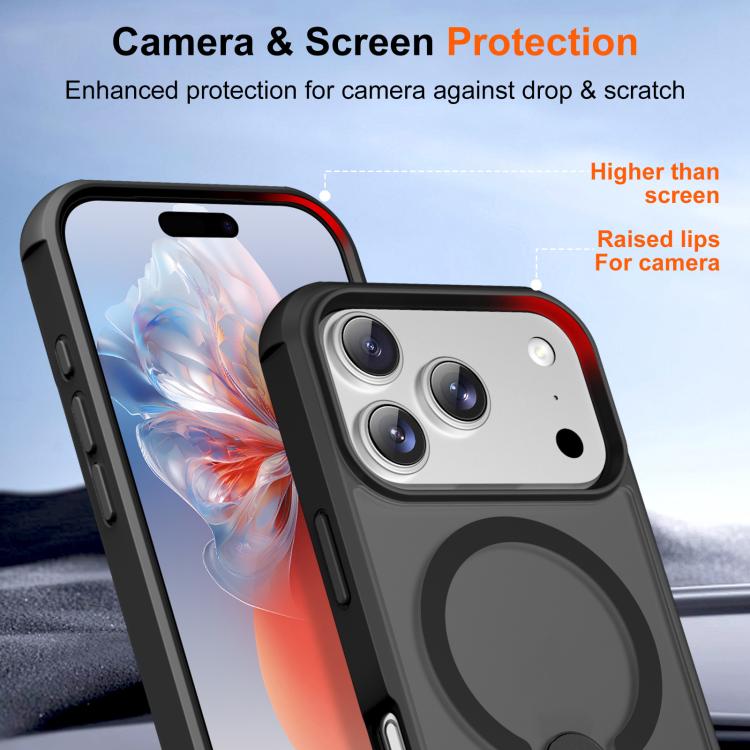 For iPhone 17 Pro Fulcrum Standing Bracket MagSafe Phone Case