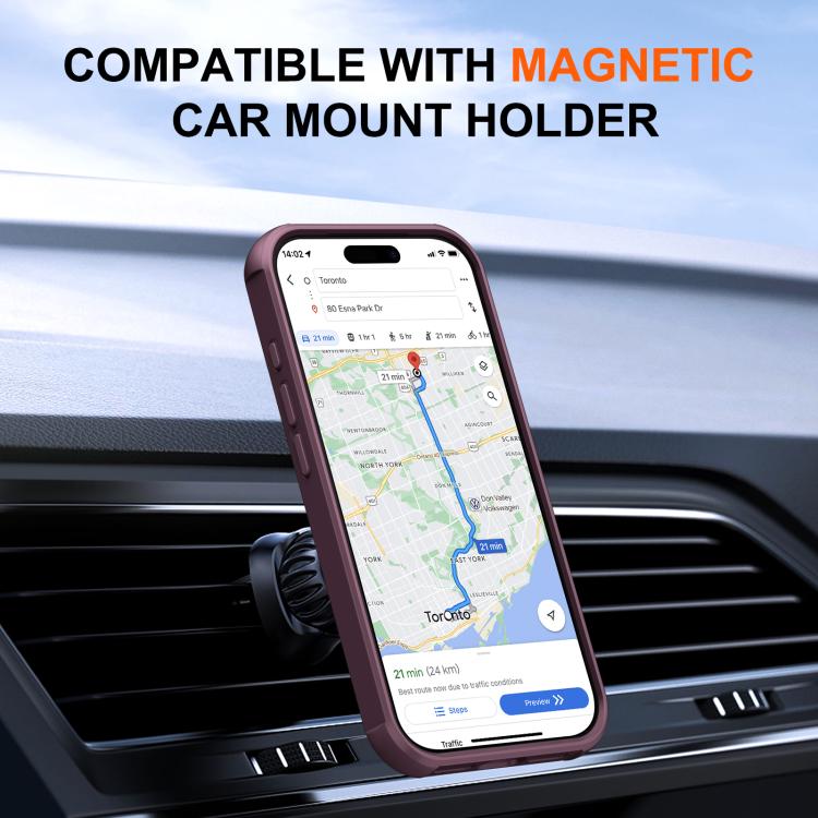 For iPhone 17 Pro Fulcrum Standing Bracket MagSafe Phone Case