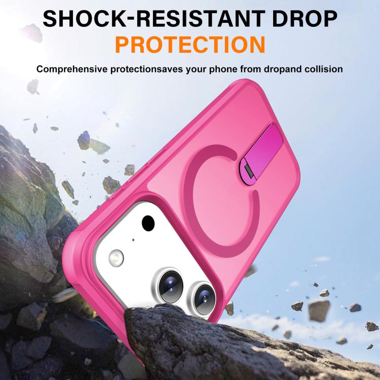 For iPhone 17 Pro Fulcrum Standing Bracket MagSafe Phone Case