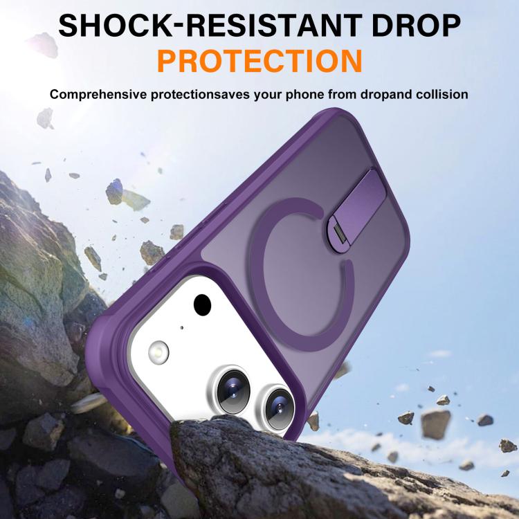 For iPhone 17 Pro Fulcrum Standing Bracket MagSafe Phone Case