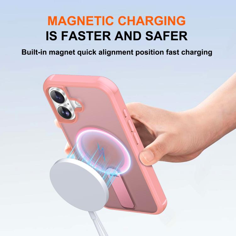 For iPhone 17 Fulcrum Standing Bracket MagSafe Phone Case