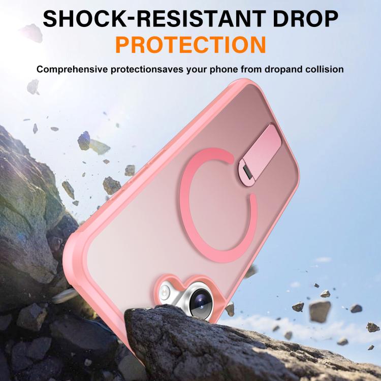 For iPhone 17 Fulcrum Standing Bracket MagSafe Phone Case