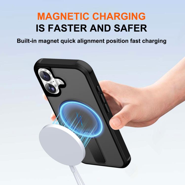 For iPhone 17 Fulcrum Standing Bracket MagSafe Phone Case