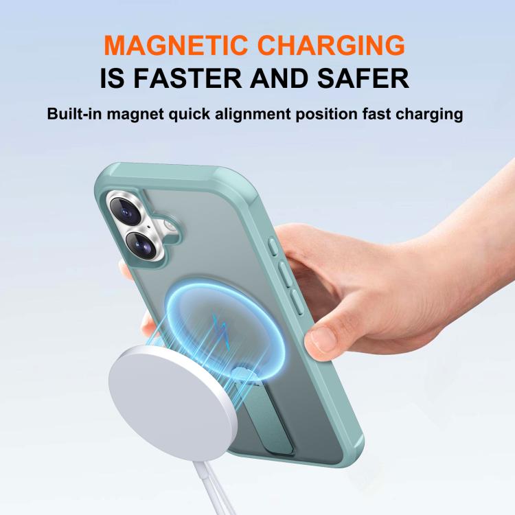 For iPhone 17 Fulcrum Standing Bracket MagSafe Phone Case