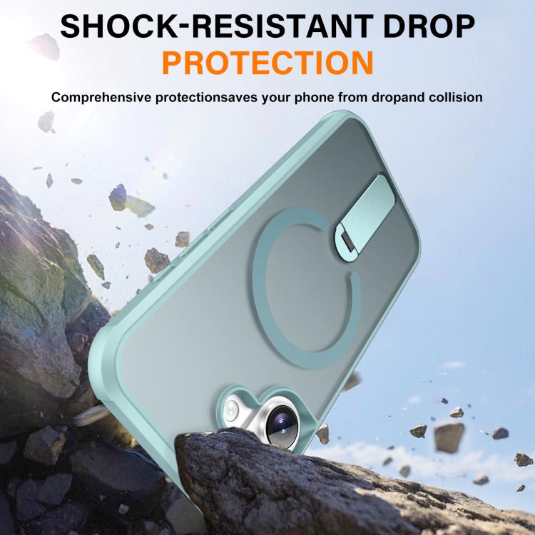 For iPhone 17 Fulcrum Standing Bracket MagSafe Phone Case