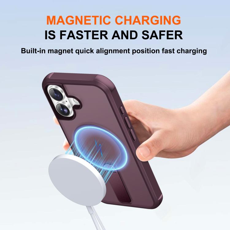 For iPhone 17 Fulcrum Standing Bracket MagSafe Phone Case