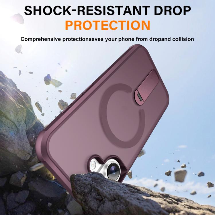 For iPhone 17 Fulcrum Standing Bracket MagSafe Phone Case