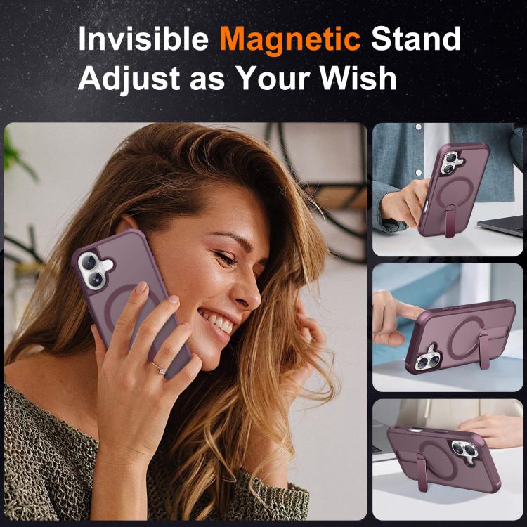 For iPhone 17 Fulcrum Standing Bracket MagSafe Phone Case