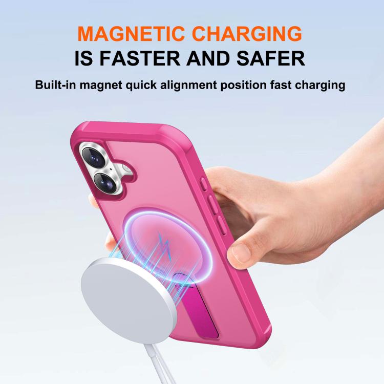 For iPhone 17 Fulcrum Standing Bracket MagSafe Phone Case