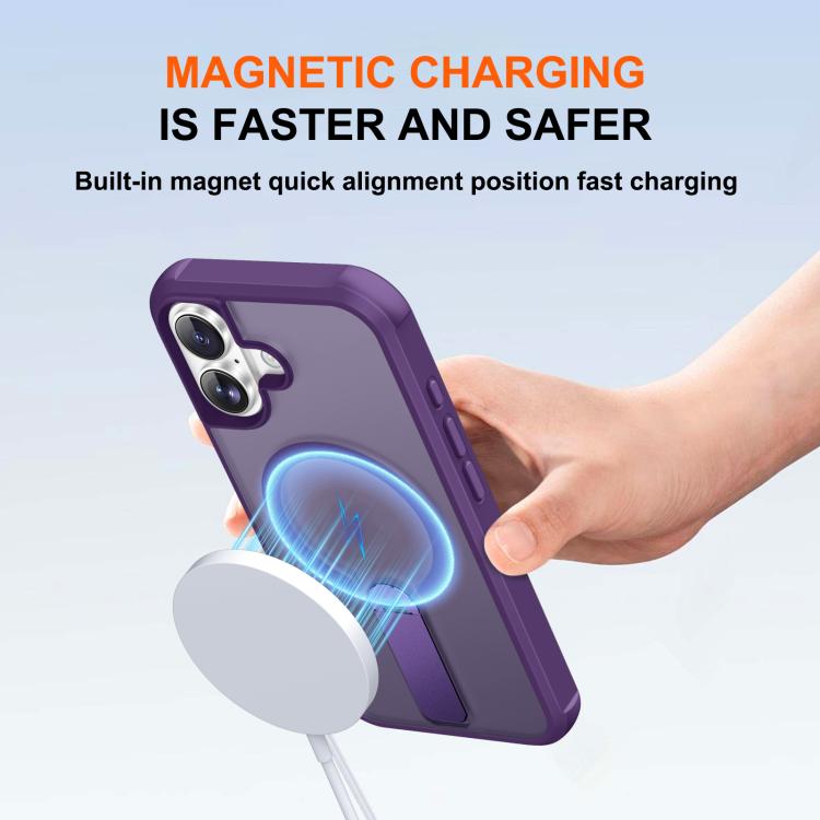 For iPhone 17 Fulcrum Standing Bracket MagSafe Phone Case