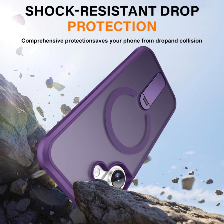 For iPhone 17 Fulcrum Standing Bracket MagSafe Phone Case