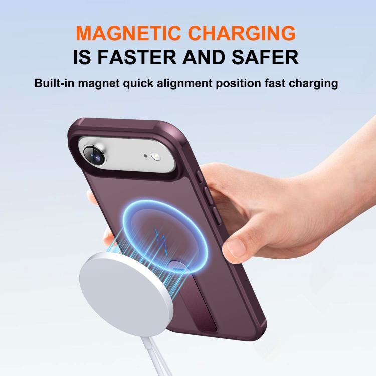 For iPhone Air Fulcrum Standing Bracket MagSafe Phone Case
